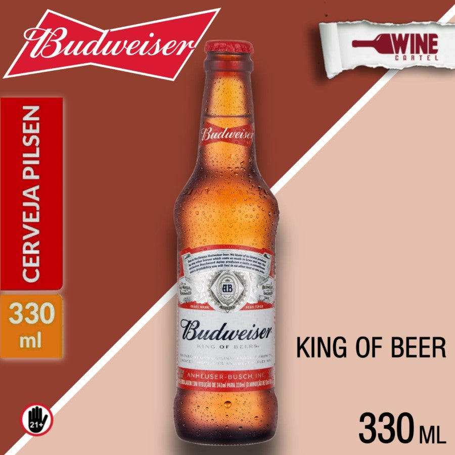BIR Budweiser Lager American King of Beer United States 300mL AMERICA