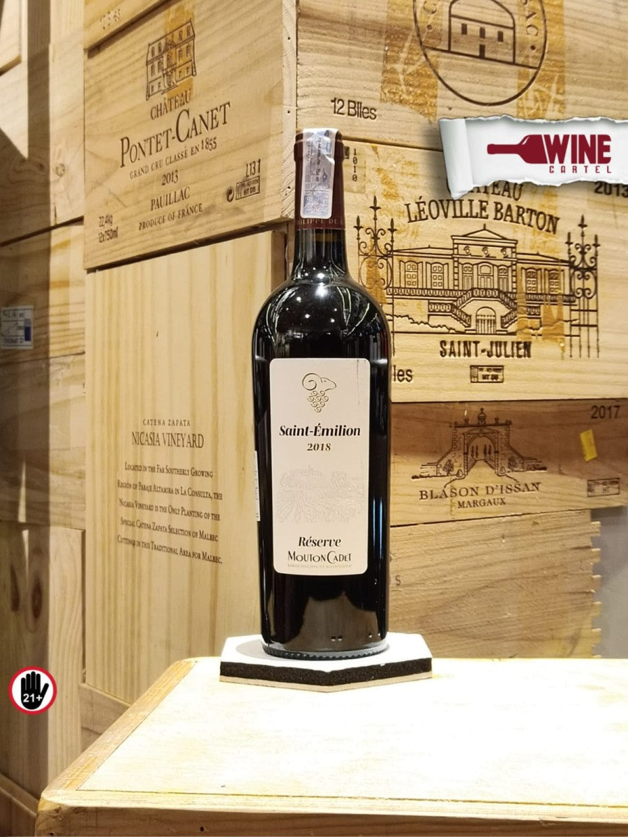 RED WINE Mouton Cadet - Reserve Saint Emilion - Merlot - 750ml FRANCE