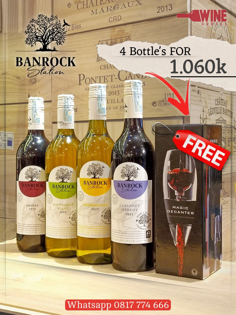 Banrock Station Wine 4 Botol PROMO Free Magic Decanter