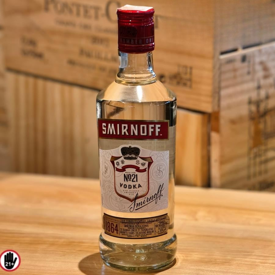 VODKA - Smirnoff Vodka No.21 Red Label ORIGINAL 375ml Half Bottle