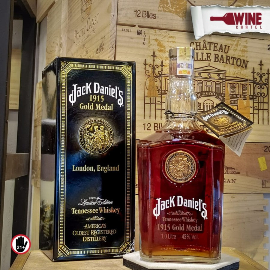 WHISKY JACK DANIELS 1915 Gold Medal 1 Liter Limited Edition Whiskey