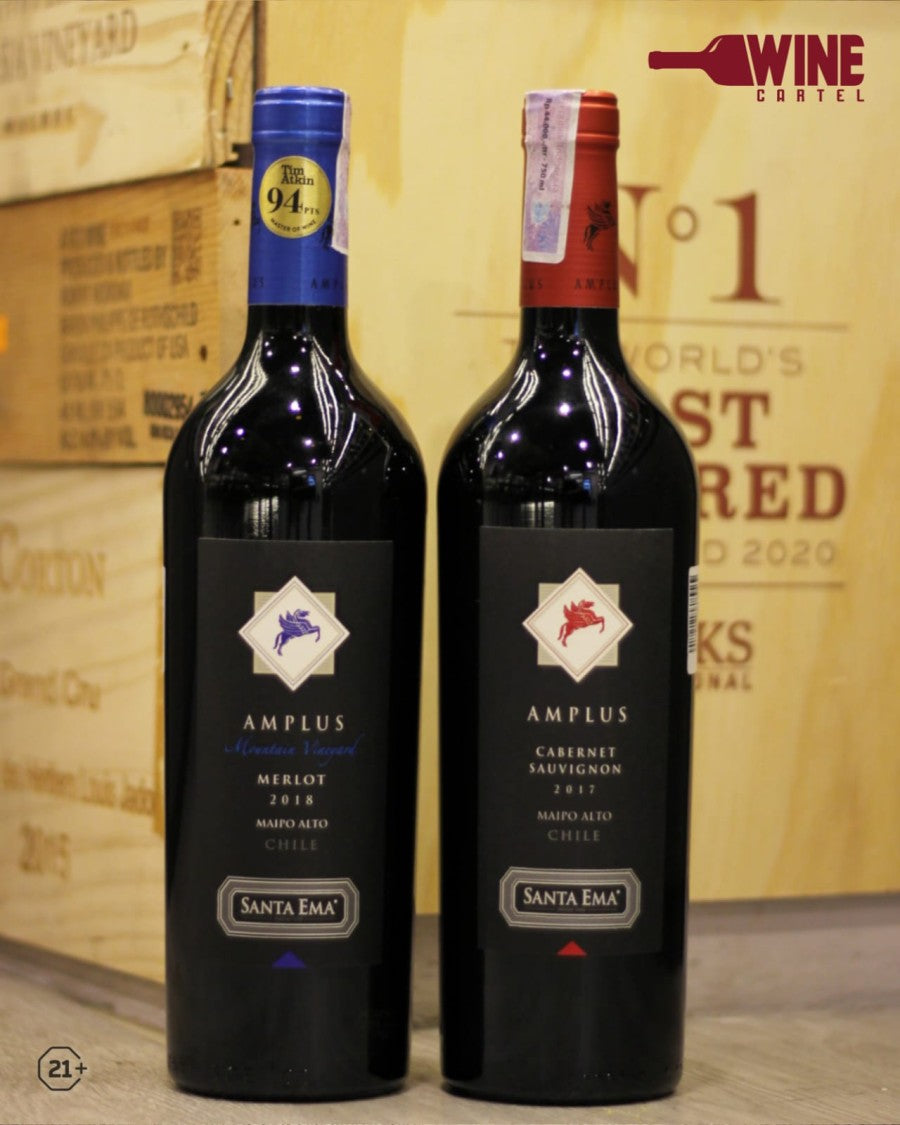 RED Wine Santa Ema Amplus Cabernet Sauvignon / Merlot 750ML CHILE