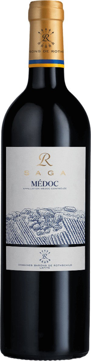 Red Wine Saga R Medoc Bordeaux AOC - Domaines Barons de Rothschild (Lafite) - 750ml FRANCE