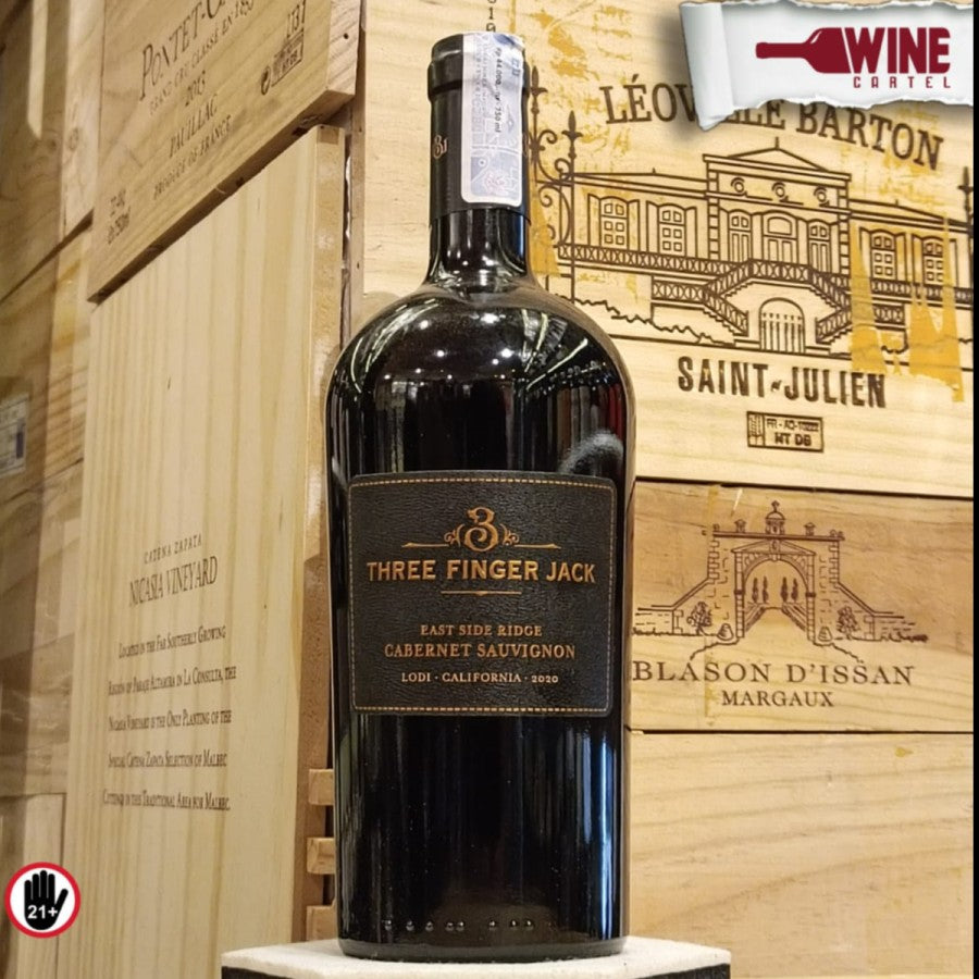 RED WINE Three Finger Jack Cabernet Sauvignon 750ml USA