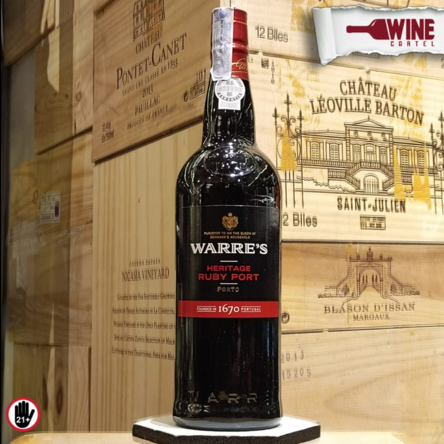 PORT WINE Warres Warre's Heritage 1670 Porto Ruby Port Wine 750ml PORTUGAL
