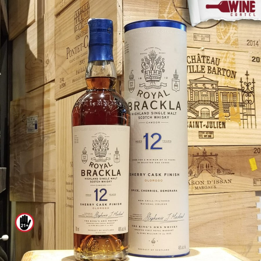 WHISKY Royal Brackla 12 Year Old Oloroso Sherry Cask Finish 700mL SCOTLAND