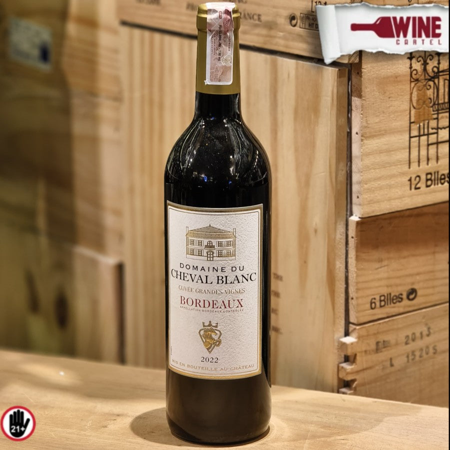 RED WINE Domaine Du Cheval Blanc Grandes Bordeaux Vignes Rouge 750mL FRANCE