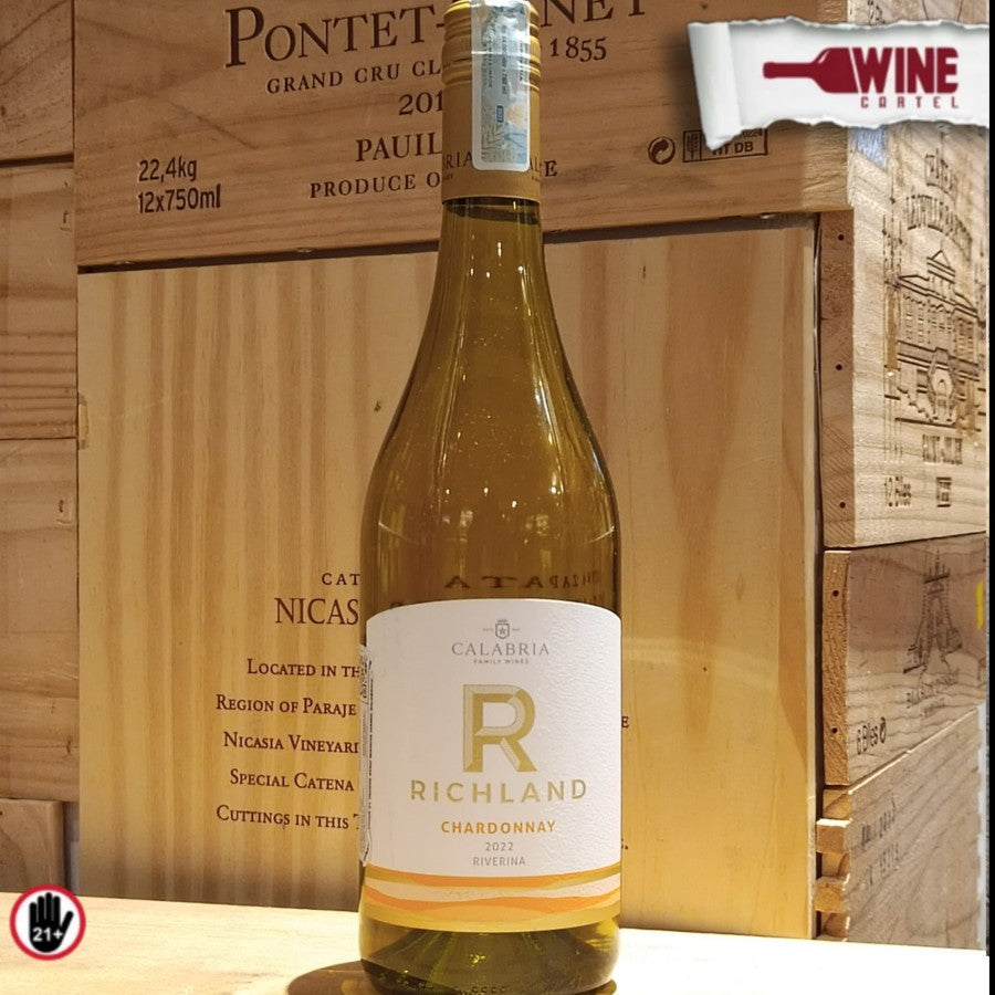 WHITE WINE Calabria RICHLAND Chardonnay Wine 750ml AUSTRALIA