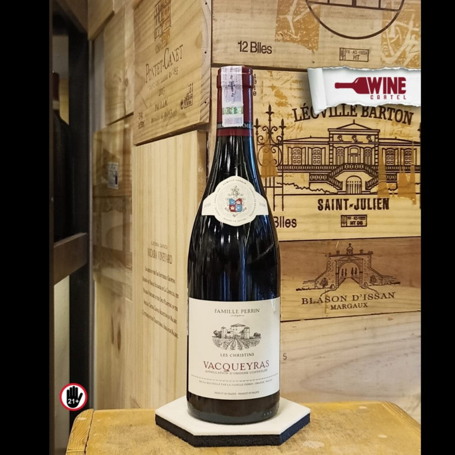 RED WINE Famille Perrin Vacqueyras Les Christins 2018 750mL FRANCE