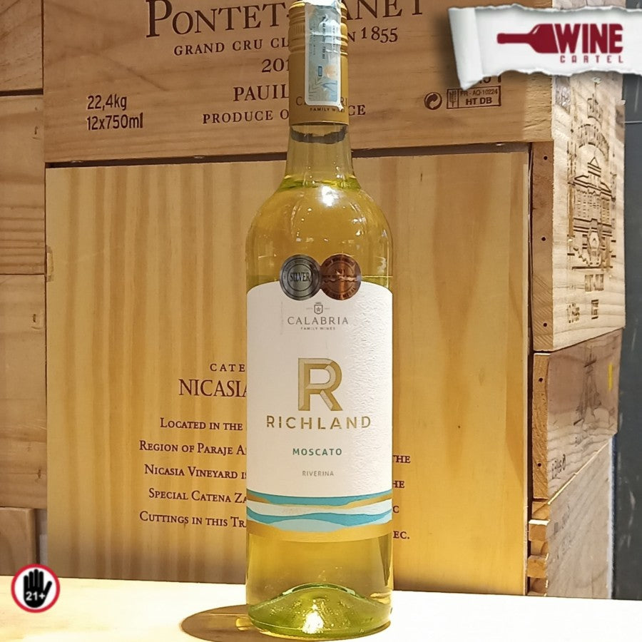 WHITE WINE Calabria Richland Moscato 750ml AUSTRALIA