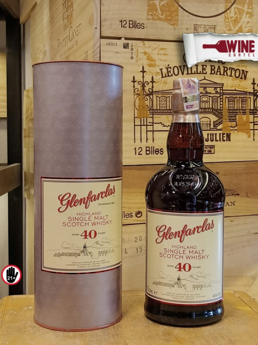 WHISKY Glenfarclas 40 Years old Single Malt Scotch Whisky 700mL
