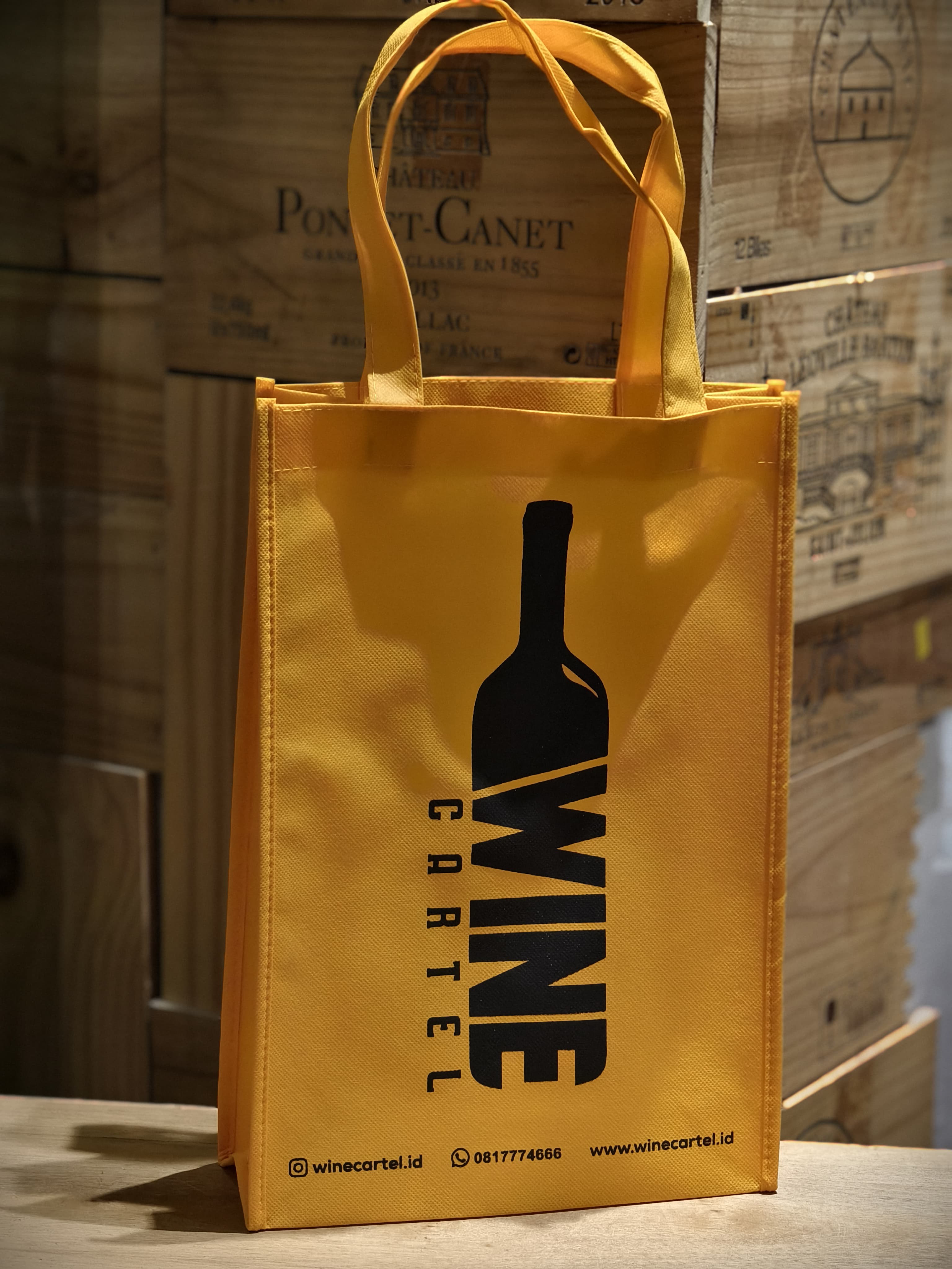 Tas Wine Bag Goodie Bag Wine Cartel UK 2-4 Botol