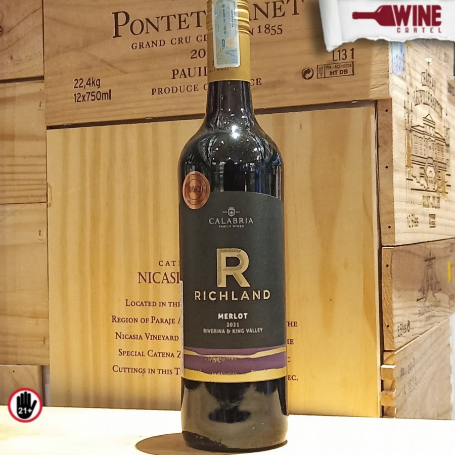 RED WINE Wine Richland Calabria Merlot 750ml AUSTRALIA