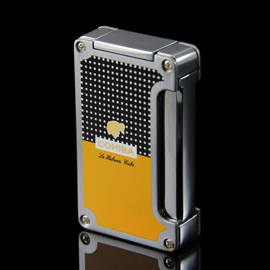 COHIBA Cigar Lighter Single Fire Jet Blue Flame Cerutu Korek Gas Api