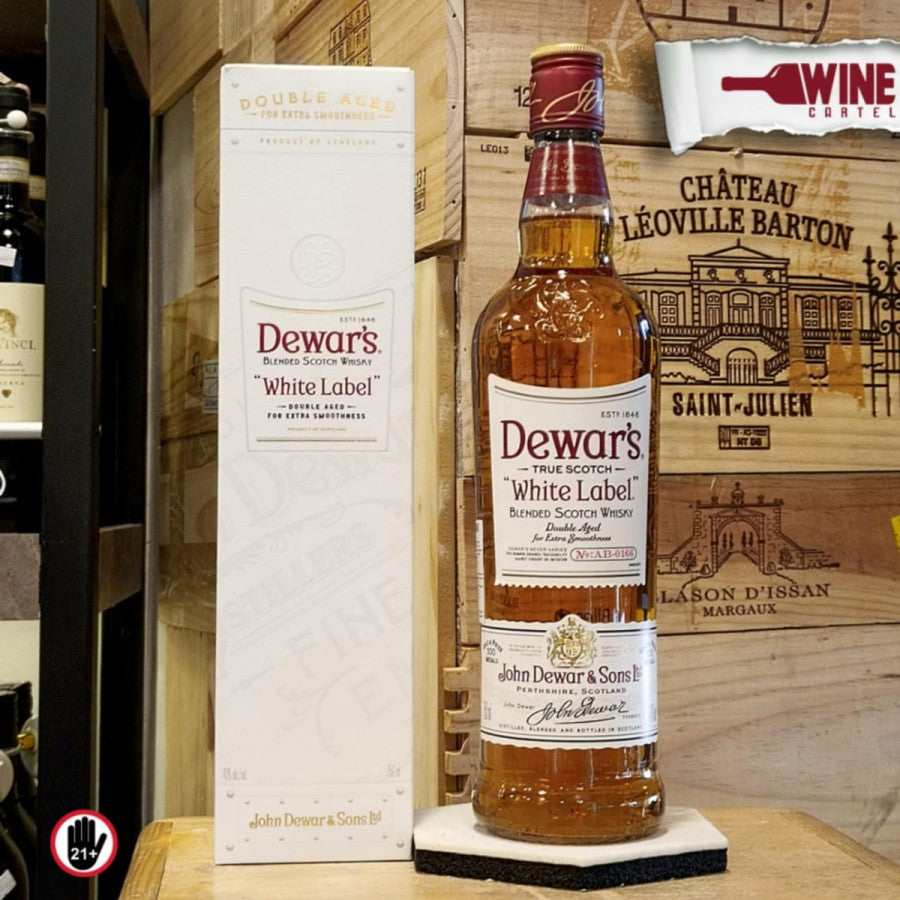 WHISKY Dewars White Label Double Aged Blended Scotch Whiskey 750Ml SCOTLAND
