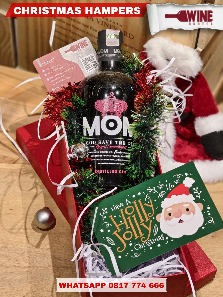 HAMPERS CHRISTMAS NATAL GIN MOM Gin 700ml KADO HADIAH SET BOX