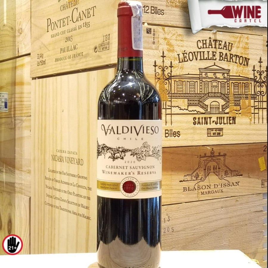 RED WINE VALDIVIESO Winemaker Reserva Cabernet Sauvignon 750mL CHILE