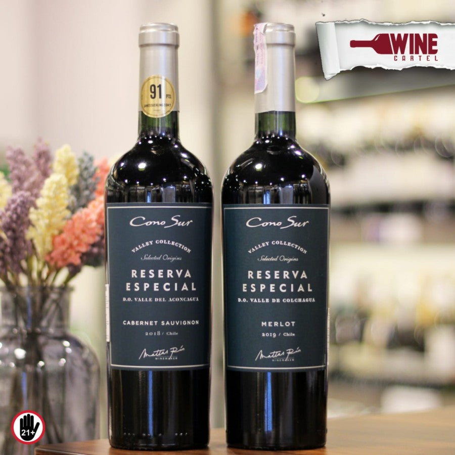 RED Wine Reserva Especial Cabernet Sauvignon / Merlot Wine 2018 CHILE