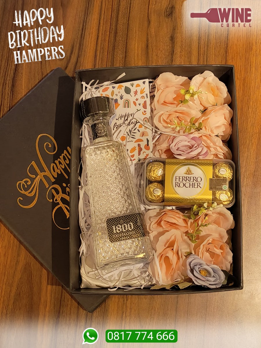 SPECIAL BIRTHDAY HAMPERS TEQUILA 1800 Cristalino Anejo Tequila MEXICO