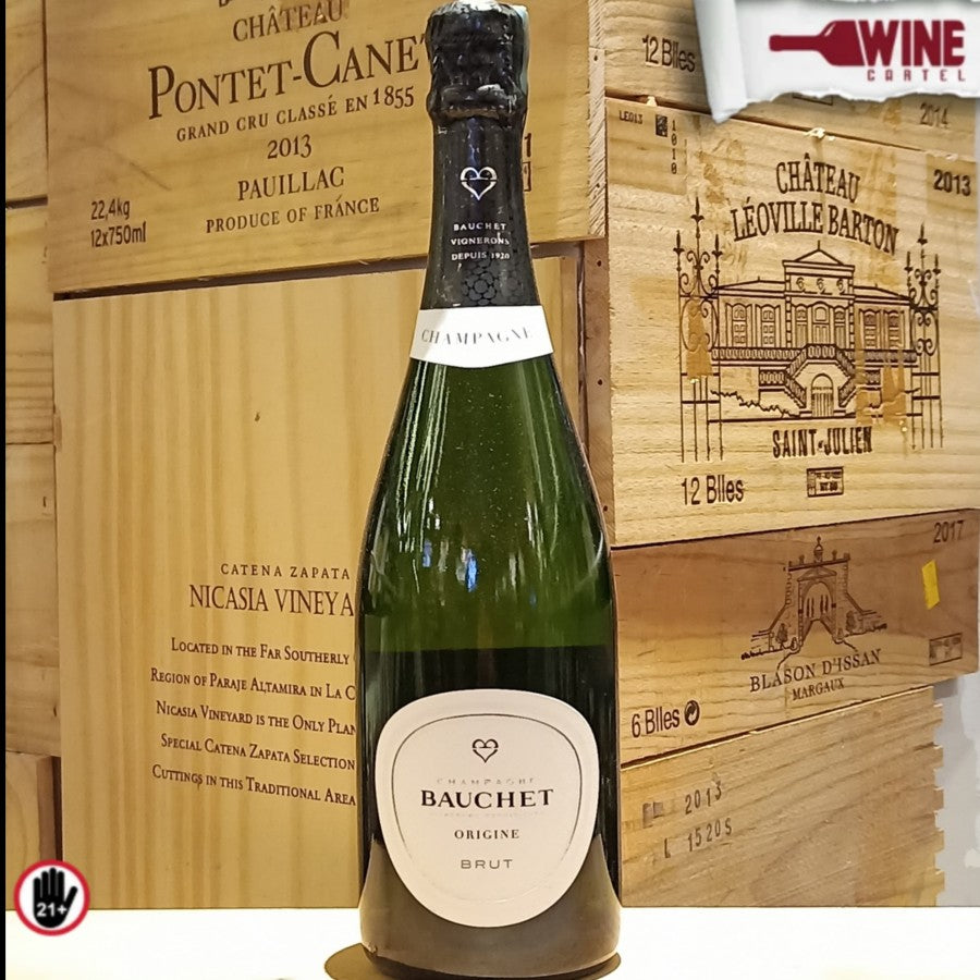 CHAMPAGNE Bauchet Origine Brut Champagne 750mL FRANCE
