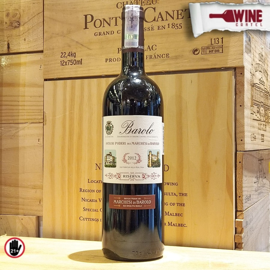 RED WINE Marchesi Di Barolo Riserva 2012 Red Wine 750mL Nebbiolo ITALY