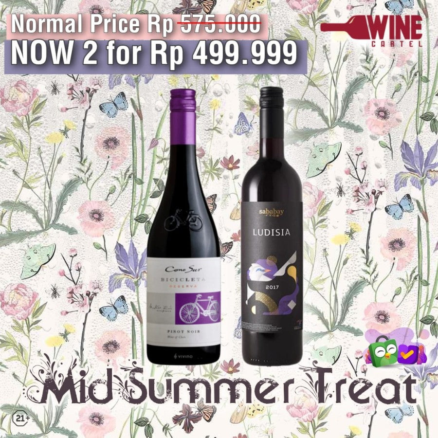Mid Summer Treat Promo Bundling WINE Cono Sur & Ludisia 2FOR 499K CHILE