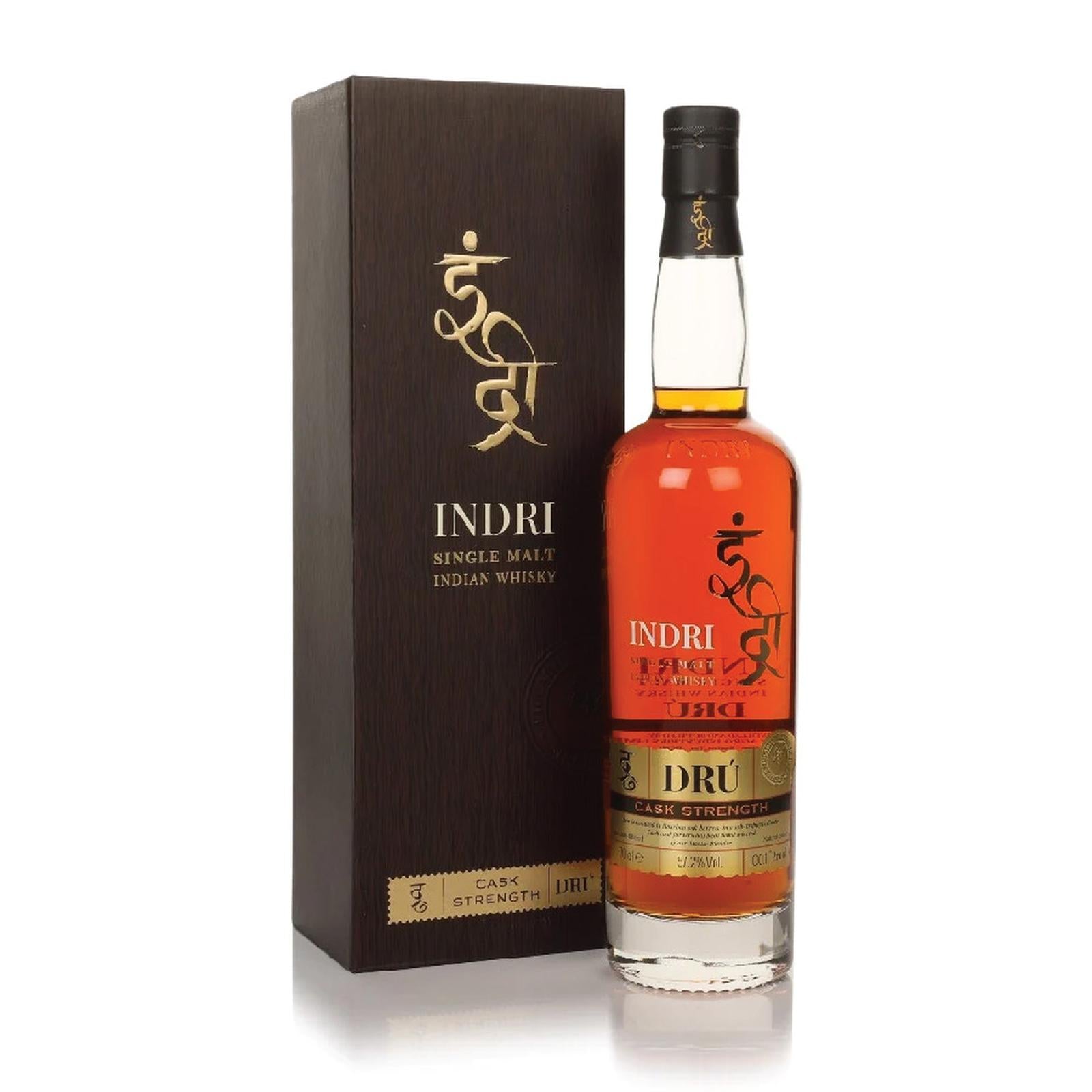INDRI DRU SINGLE MALT Cask Strength Indian Malt Whisky 700mL