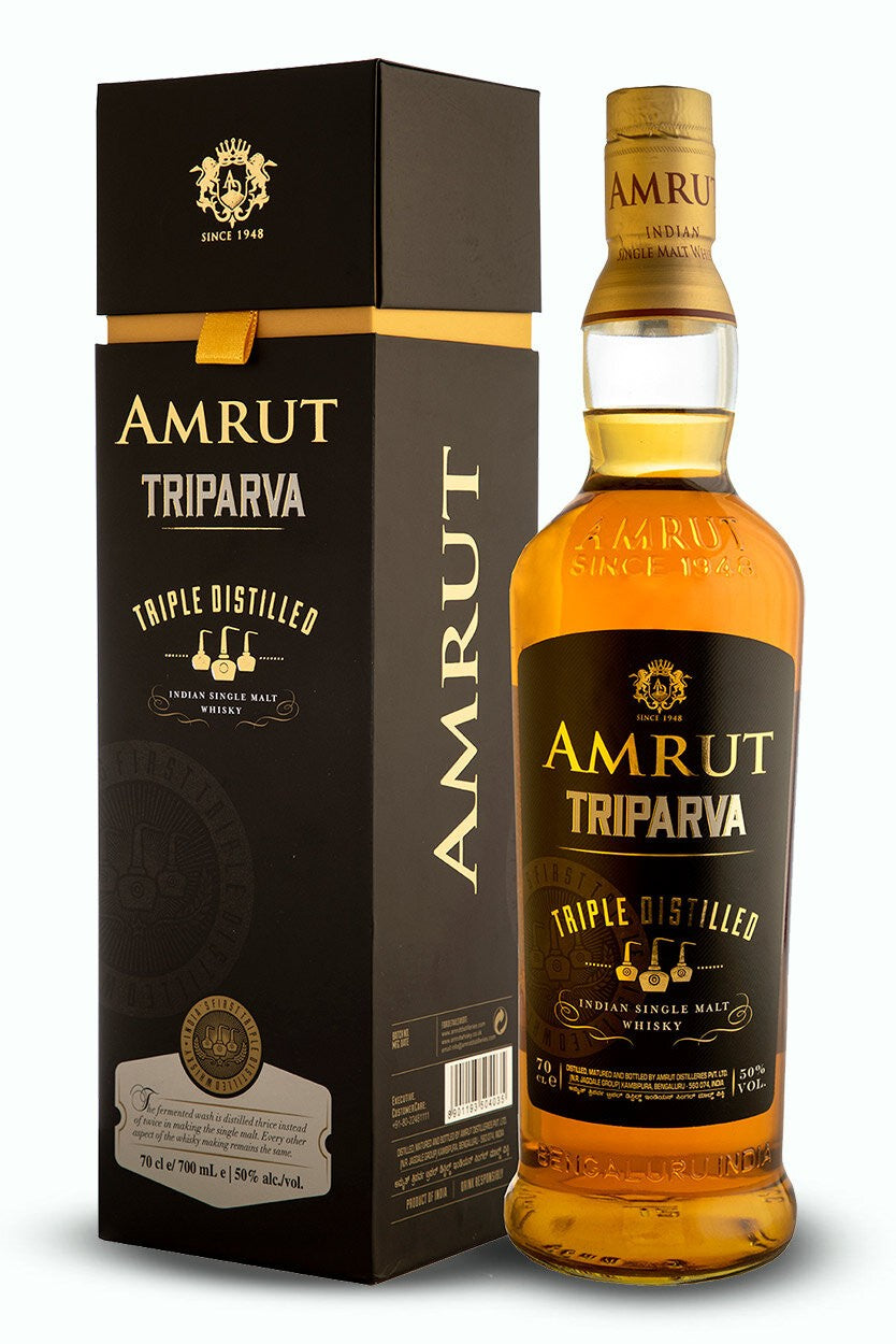 WHISKY AMRUT TRIPARVA TRIPLE DISTILLED SINGLE MALT WHISKEY INDIAN