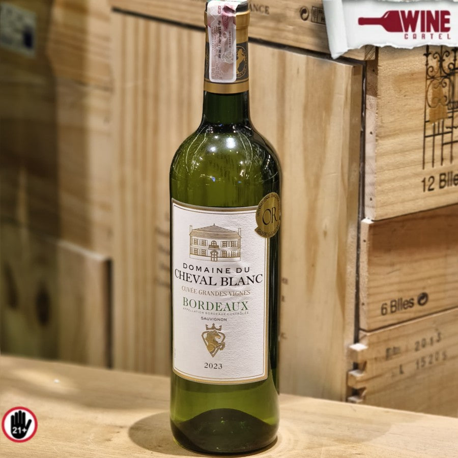 WHITE WINE Domaine Du Cheval Blanc Grandes Vignes White Bordeaux 750mL FRANCE