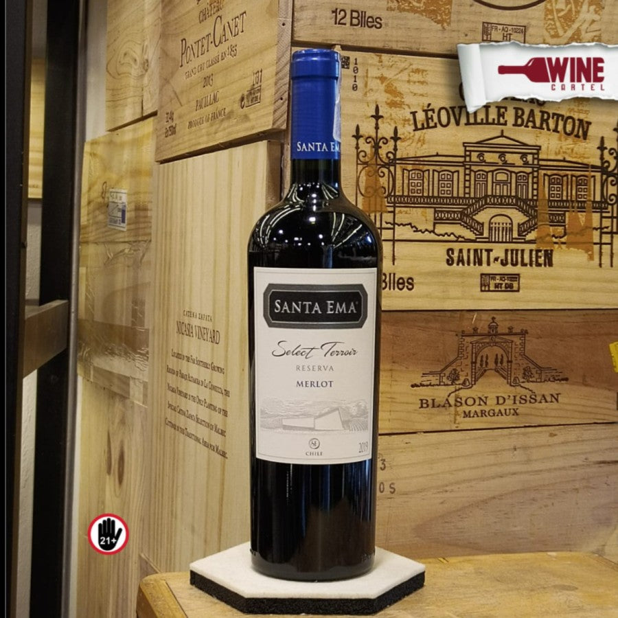 RED WINE Santa Ema Select Terroir Reserva Merlot 750mL CHILE