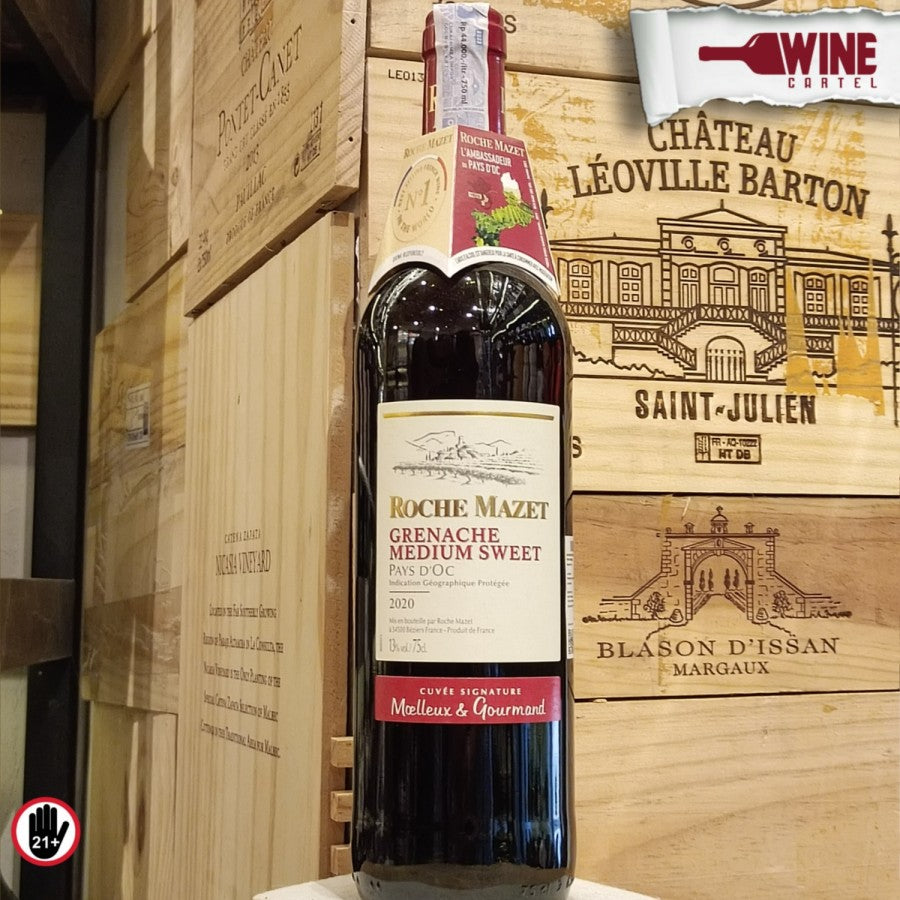 RED WINE Roche Mazet - Grenache Medium Sweet - 750ml FRANCE