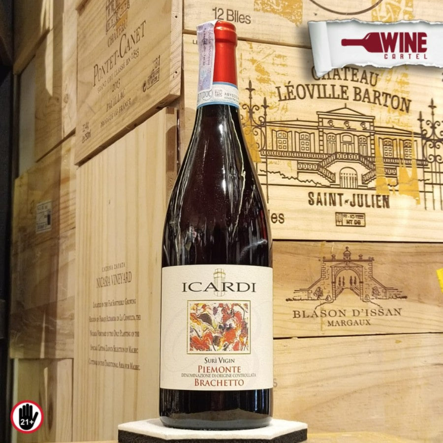RED WINE ICARDI Suri Vigin Brachetto Piemonte Sweet 750mL ITALY