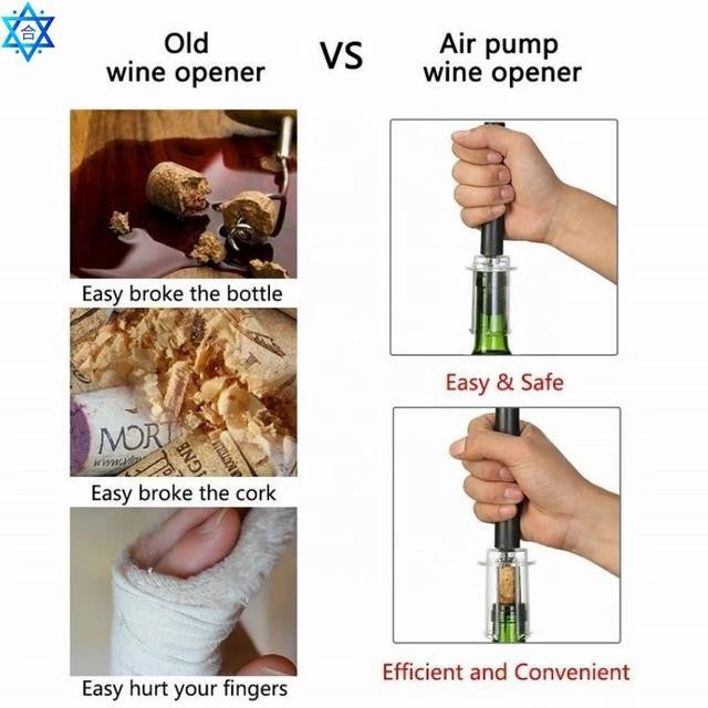 Wine Opener Air Pressure / Alat Pembuka Botol Wine Tekanan Udara Opener Air Pump Vakum