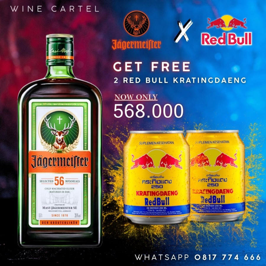 LIQUOR Jaggermeister FREE 2 Red Bull Kratingdaeng | Jagermeister | Jager | Jager UK