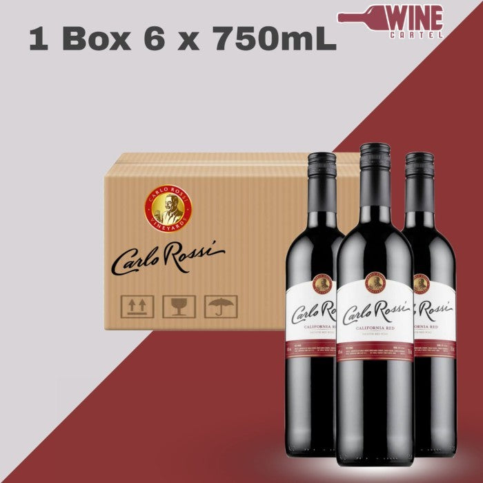 RED WINE Carlo Rossi California Red Wine 750 ml 12 x 750mL UNITED STATES