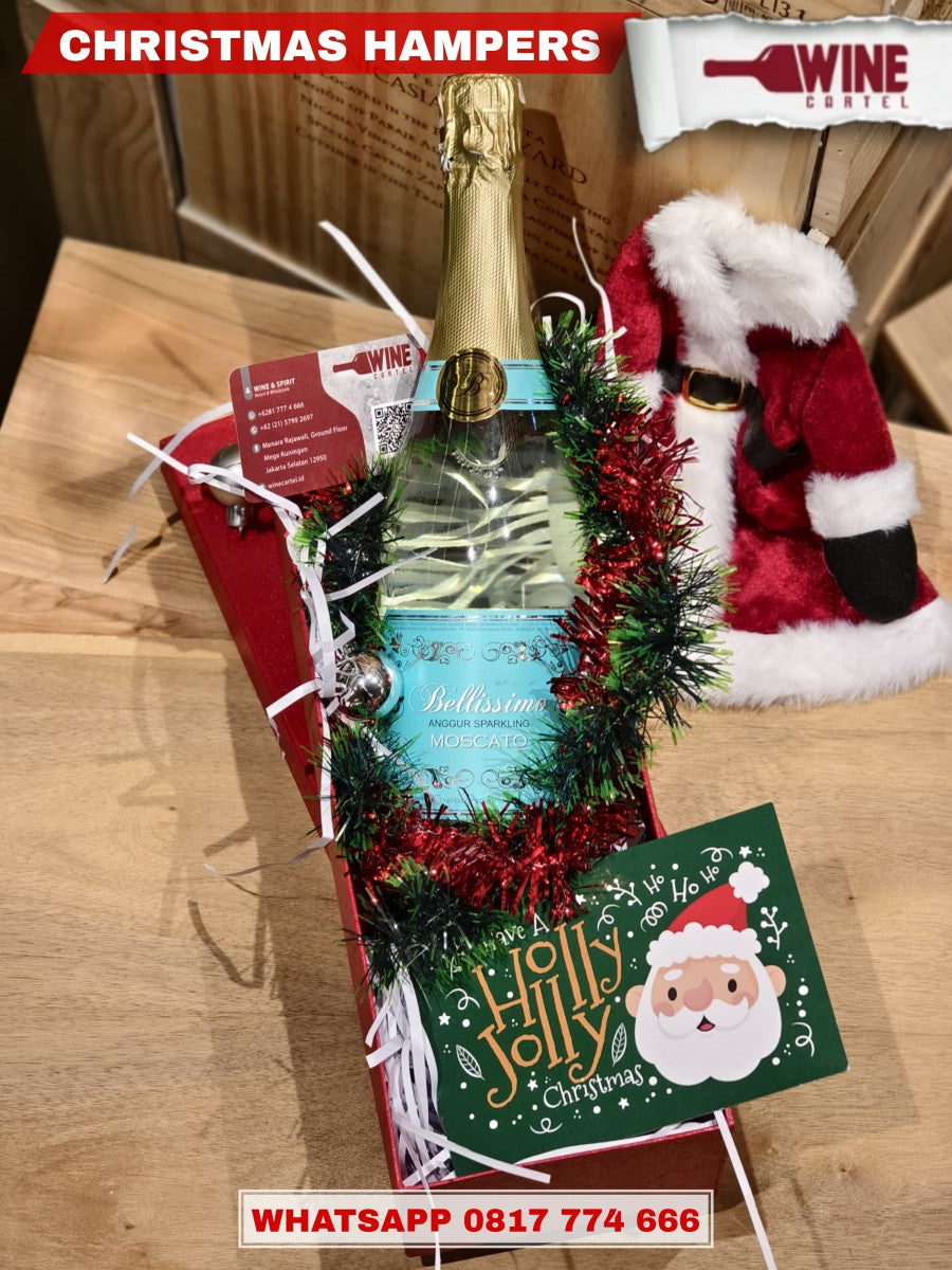 HAMPERS CHRISTMAS WHITE WINE BELLISIMO SPARKLING MOSCATO 750ML