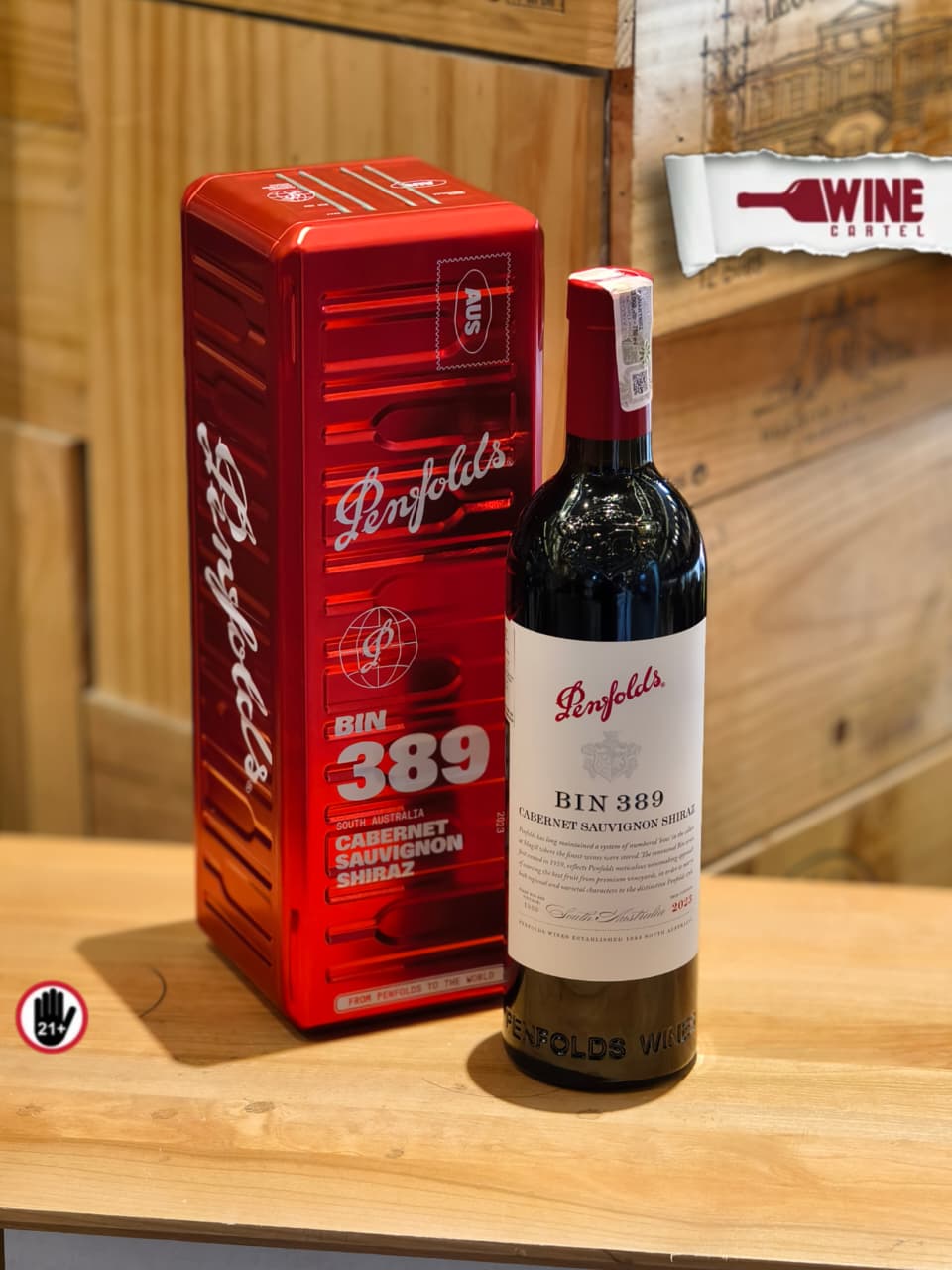 SPECIAL LIMITED EDITION PENFOLDS Penfold's Bin 389 Cabernet Sauvignon Shiraz 750mL With Gift BOX AUSTRALIA