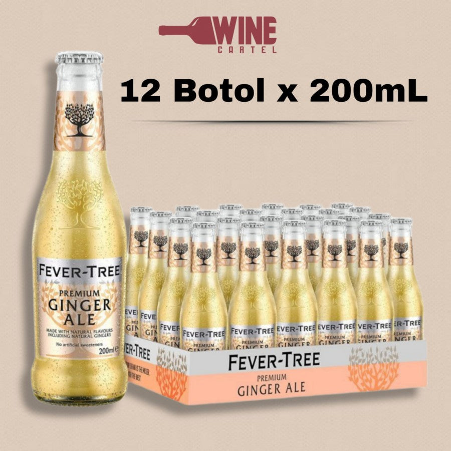 FEVER TREE PREMIUM GINGER ALE 200mL 12 Botol x 200mL UK