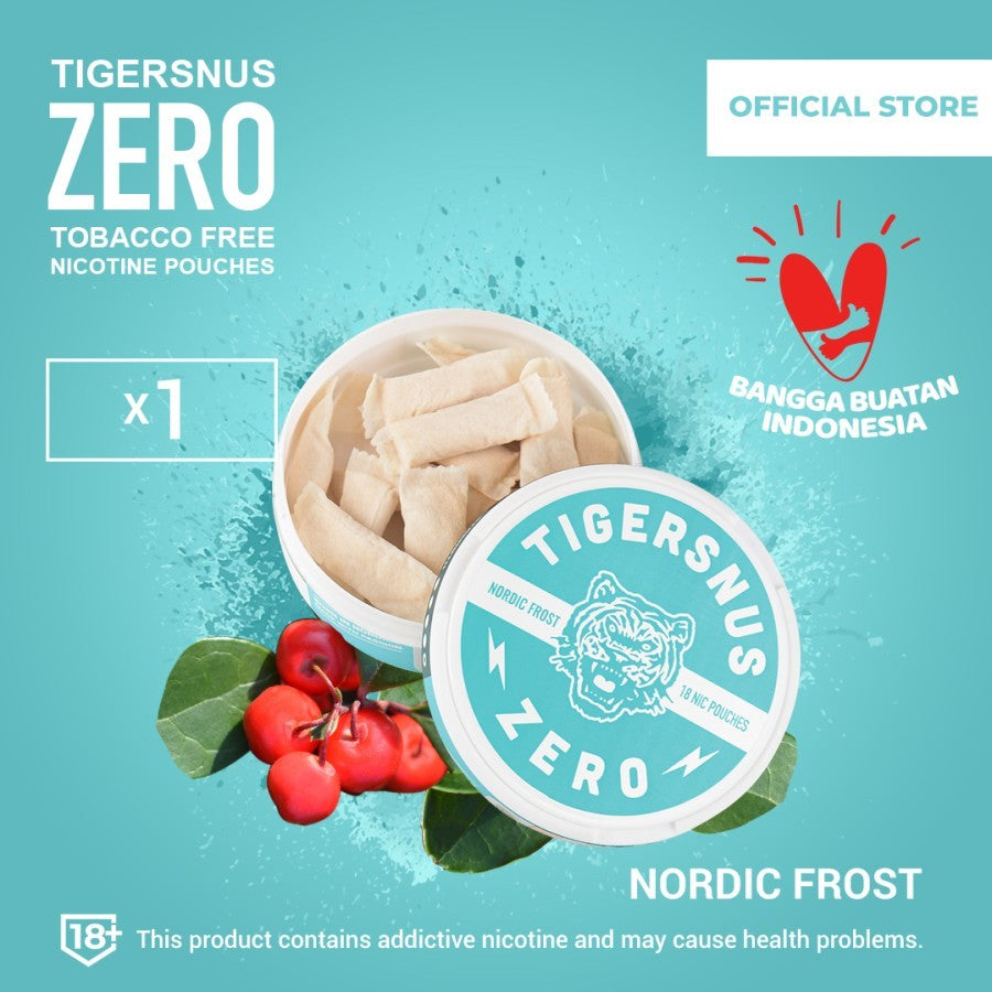 Tigersnus | Tiger snus Zero 16 mg/g Nordic Frost Kantong Nikotin