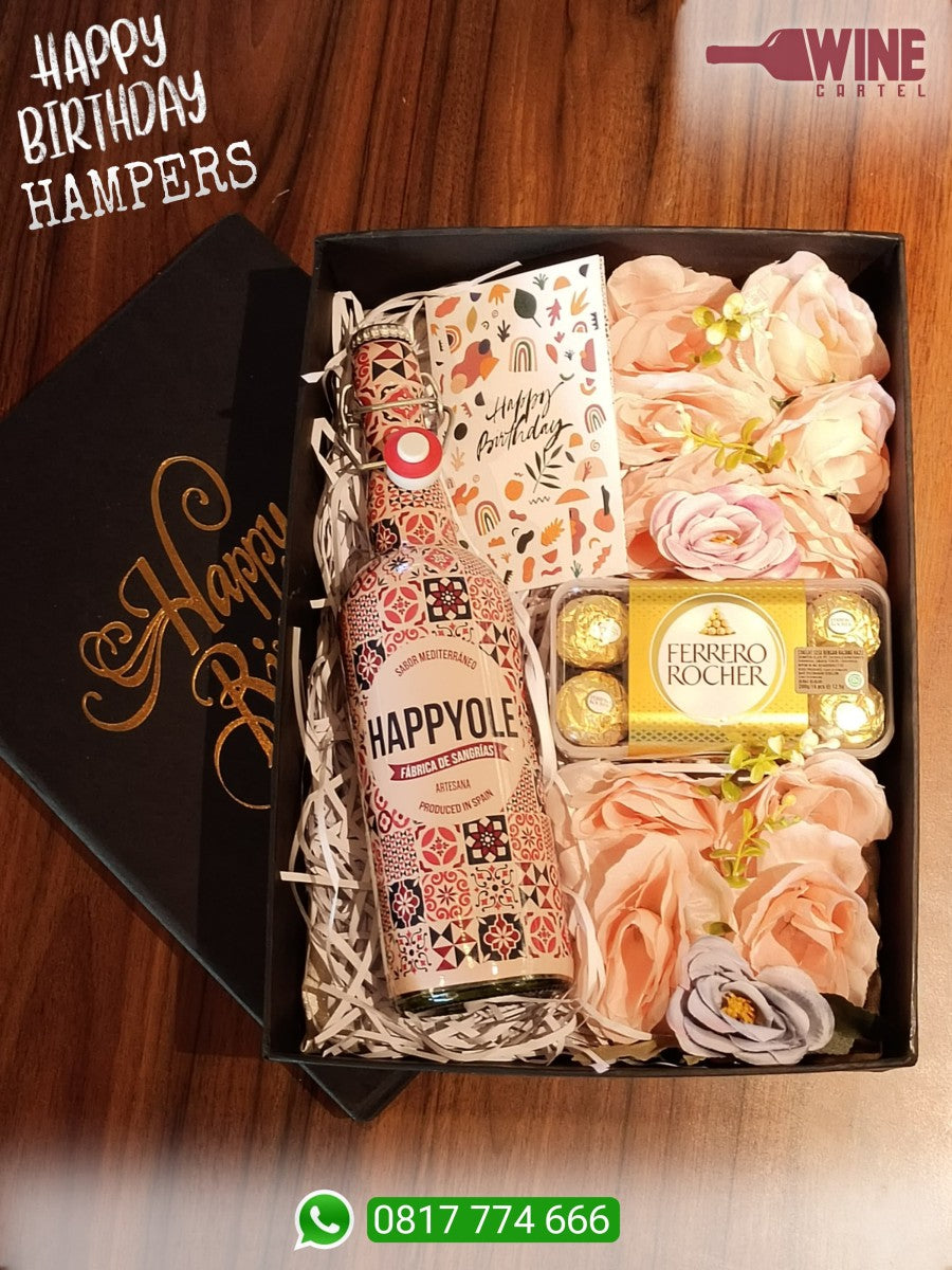 SPECIAL BIRTHDAY HAMPERS Happyole Sangria Red Wine 750mL ITALY
