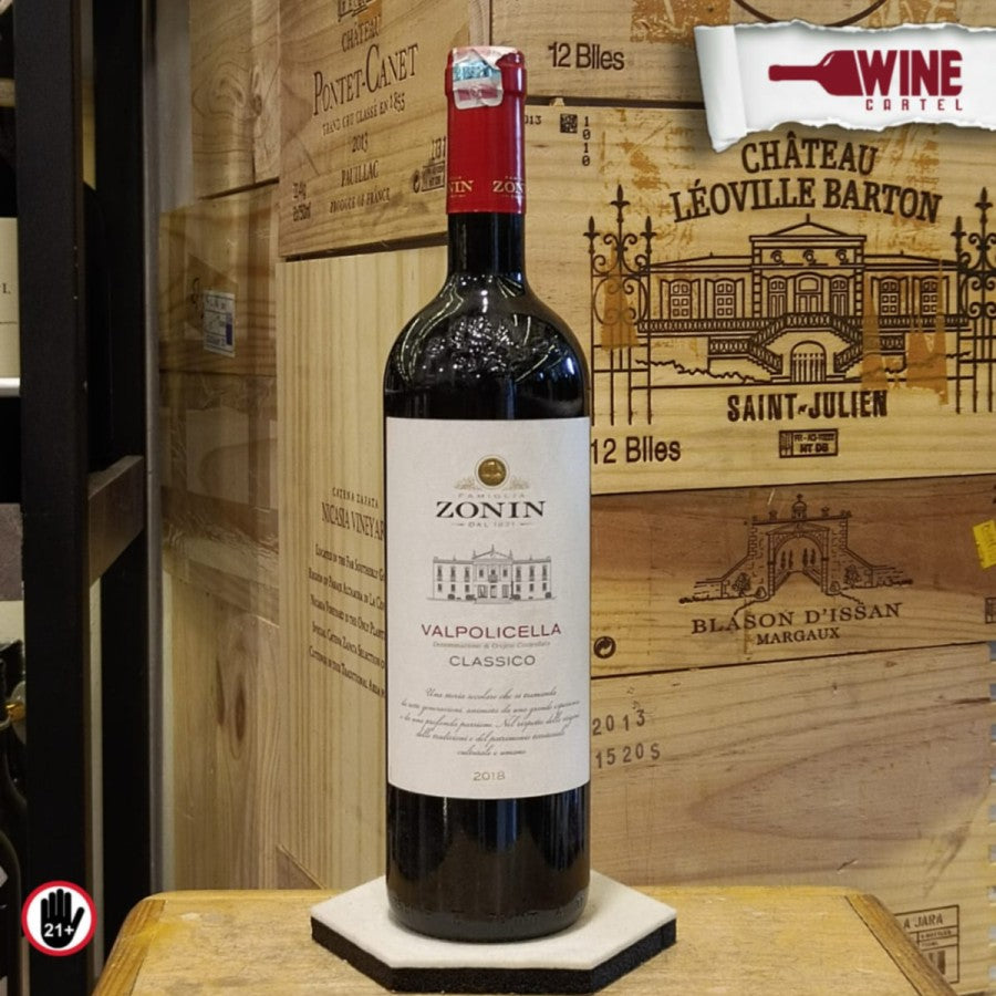 RED WINE Zonin Valpolicella Classico 750mL ITALY