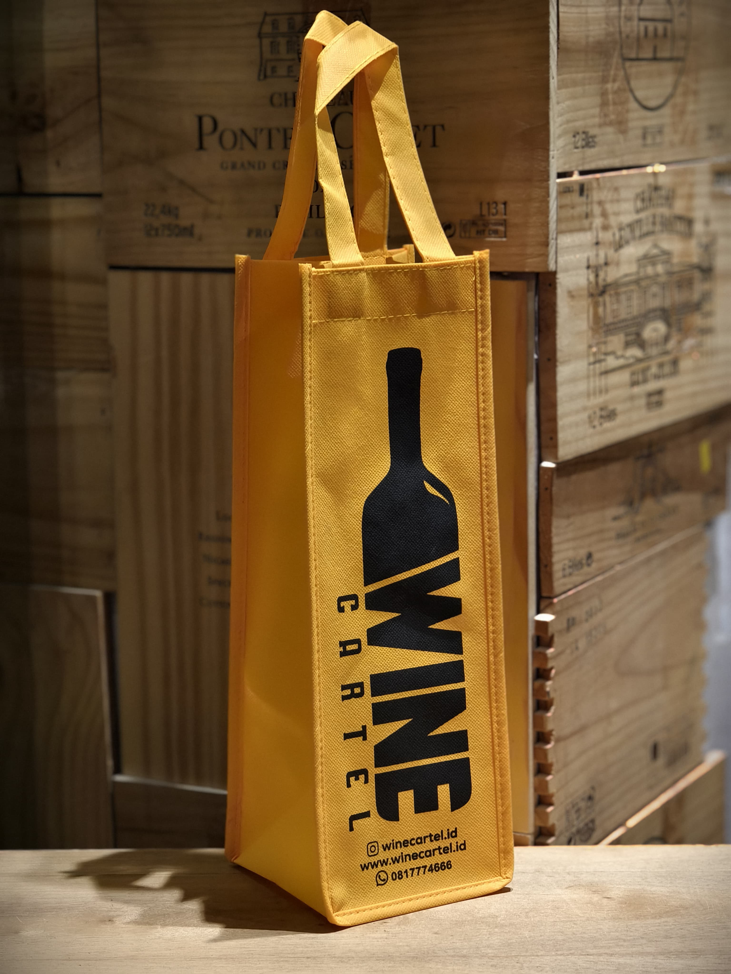 Tas Wine Bag Goodie Bag Wine Cartel UK 1-2 Botol
