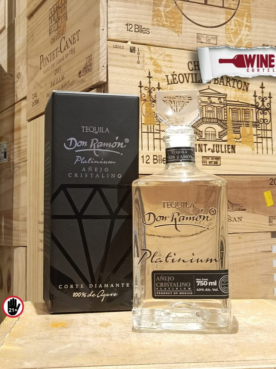 TEQUILA Don Ramon Platinium Anejo Cristalino Tequila 750ml MEXICO