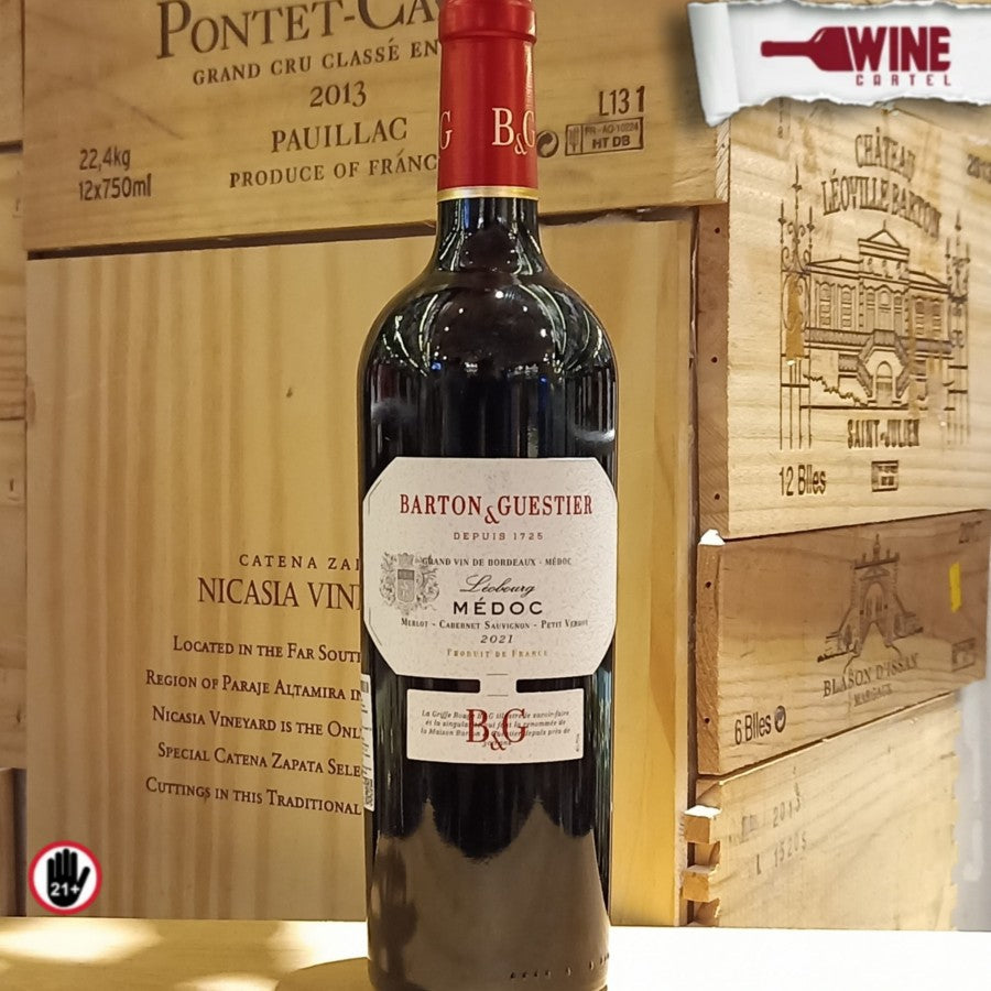 RED WINE Barton Guestier B&G - Medoc - Leobourg - 750ml FRANCE