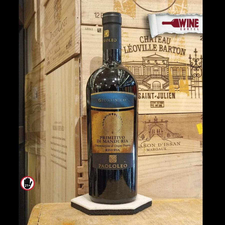 RED WINE Paololeo Giunonico Riserva Primitivo di Manduria 750ml ITALY