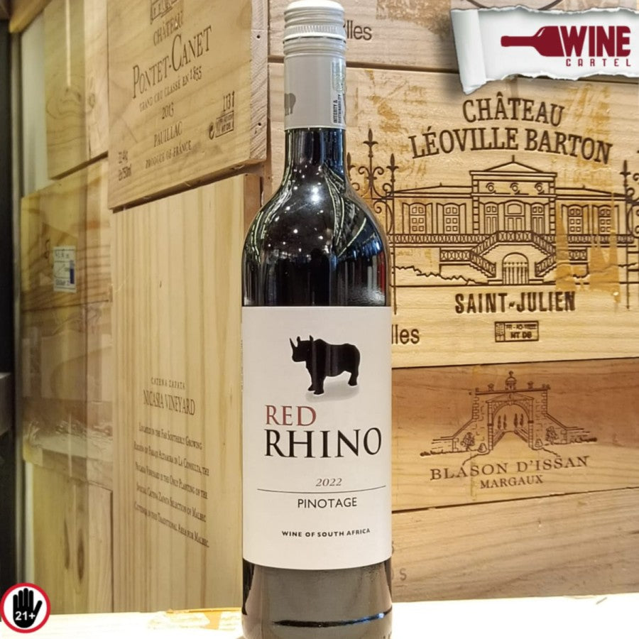 RED WINE Red Rhino Pinotage South Africa 750mL SOUTH AFRICA