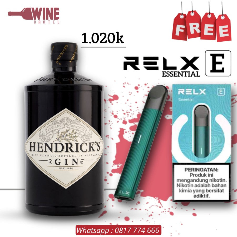 GIN Hendricks Spirits Hendrick Free RELX Pod Mini Vape Pods Essential SCOTLAND