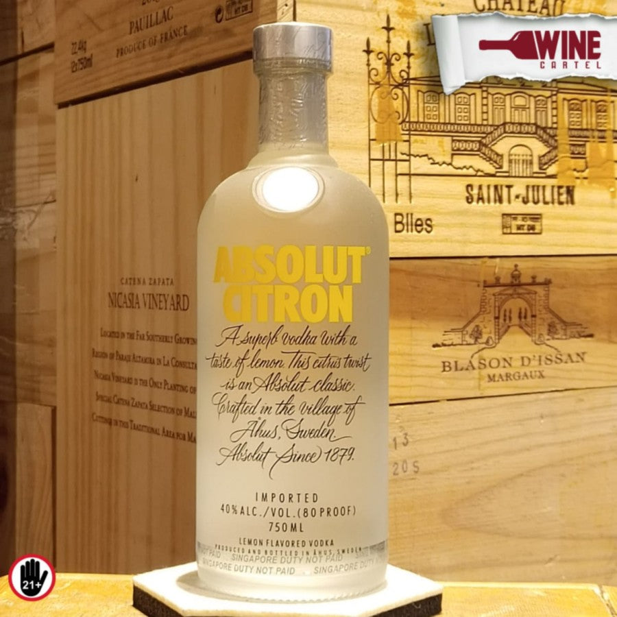 VODKA Absolut Citron 750mL