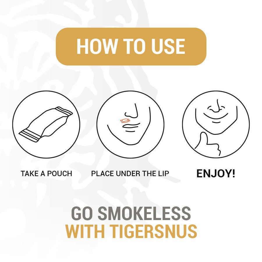 Tigersnus | Tiger snus Zero 16 mg/g Zesty Citrus Kantong Nikotin
