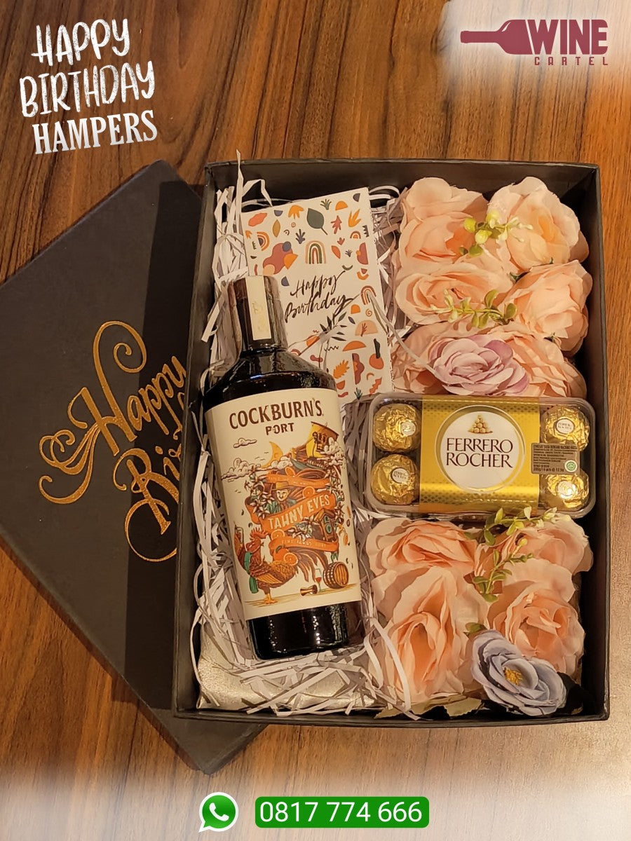 SPECIAL BIRTHDAY HAMPERS COCKBURN'S / COCKBURNS / COCKBURN FINE TAWNY EYES 750ML PORTUGAL